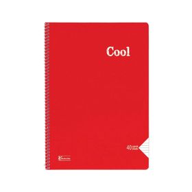 Keskin 321591-99 Cool A4 Spiralli PP Kapak 40 Yaprak Çizgili Defter