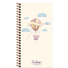 Keskin 417997 10x19 Mor La Plume Ballons 80 Yaprak Düz Sert Kapak Defter
