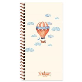 Keskin 417999 10x19 Turuncu La Plume Ballons 80 Yaprak Düz Sert Kapak Defter