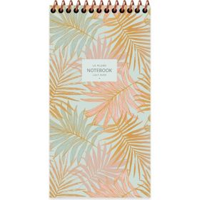 Keskin Color 10x19 cm 80 Yaprak Çizgili Karton Kapak La Plume Leaves Spiralli Not Defteri