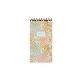Keskin Color 10x19 cm 80 Yaprak Çizgili Karton Kapak La Plume Leaves Spiralli Not Defteri