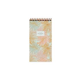 Keskin Color 10x19 cm 80 Yaprak Çizgili Karton Kapak La Plume Leaves Spiralli Not Defteri