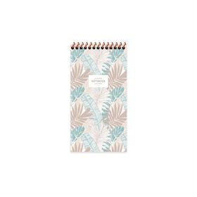 Keskin Color 10x19 cm La Plume Leaves Mavi Çizgili Bloknot