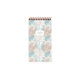Keskin Color 10x19 cm La Plume Leaves Mavi Çizgili Bloknot