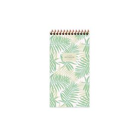 Keskin Color 10x19 cm La Plume Leaves Yeşil Çizgili Bloknot