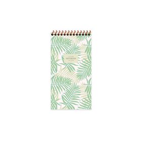 Keskin Color 10x19 cm La Plume Leaves Yeşil Çizgili Bloknot
