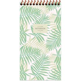 Keskin Color 10x19 cm La Plume Leaves Yeşil Çizgili Bloknot