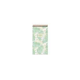 Keskin Color 10x19 cm La Plume Leaves Yeşil Çizgili Bloknot