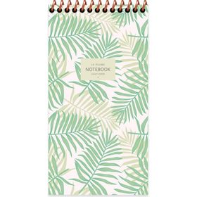 Keskin Color 10x19 cm La Plume Leaves Yeşil Çizgili Bloknot