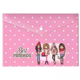 Keskin Color 120770-99 Best Friends A4 Plastik Çıtçıtlı Dosya