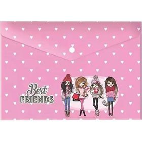 Keskin Color 120770-99 Best Friends A4 Plastik Çıtçıtlı Dosya