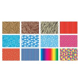 Keskin Color 12'li 35x50 Karışık Renk Desenli Fon Kartonu