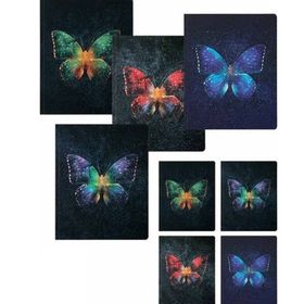 Keskin Color 13X16,5 cm 80 Yp. Çizgili Butterfly Defter