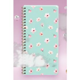 Keskin Color 13x21 cm Çizgisiz 96 Yaprak Sert Karton Kapak 60 gr Beyaz Kağıt Telli Defter