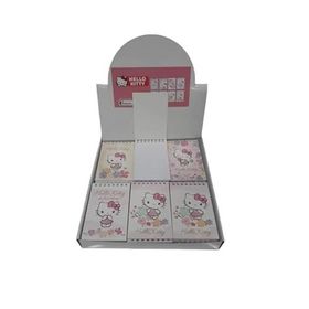 Keskin Color 140100-08 Hello Kitty Spiralli 42 Yaprak Çizgili A7 Küçük Boy 48'li Not Defteri