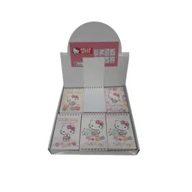 Keskin Color 140100-08 Hello Kitty Spiralli 42 Yaprak Çizgili A7 Küçük Boy 48'li Not Defteri
