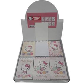 Keskin Color 140100-08 Hello Kitty Spiralli 42 Yaprak Çizgili A7 Küçük Boy 48'li Not Defteri