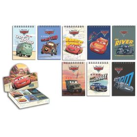 Keskin Color 140100-33 A7 Spiralli Karton Kapak Kareli 42 Yaprak Cars 2 48'li Not Defteri