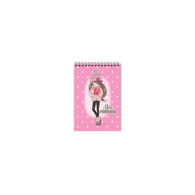 Keskin Color 140101-99 Bloknot Spiralli Best Friends A7 42 Yaprak Kareli 48'li Not Defteri
