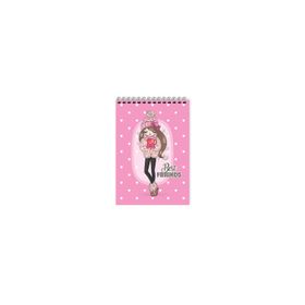 Keskin Color 140101-99 Bloknot Spiralli Best Friends A7 42 Yaprak Kareli 48'li Not Defteri