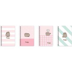 Keskin Color 140400-10 Spiralli Pusheen A6 80 Yaprak Çizgili 36'lı Not Defteri