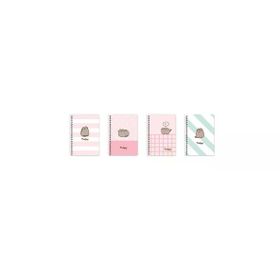 Keskin Color 140400-10 Spiralli Pusheen A6 80 Yaprak Çizgili 36'lı Not Defteri