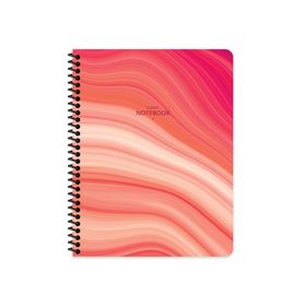Keskin Color 16.5x22.5 Çizgili Classic Marble - Kırmızı Defter