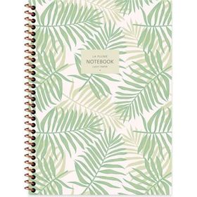Keskin Color 16.5X22.5 Çizgili Defter La Plume Leaves - Yeşil Defter