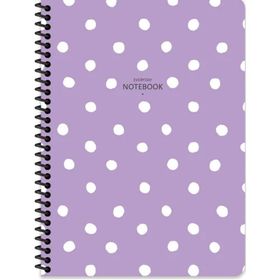 Keskin Color 16.5x22.5 Çizgili Puantiye - Lila Defter