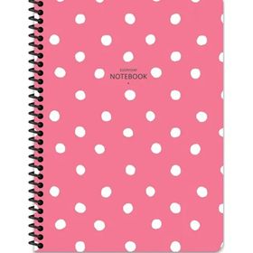 Keskin Color 16.5x22.5 Çizgili Puantiye - Pembe Defter