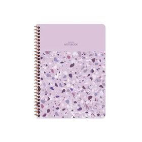 Keskin Color 16.5X22.5 Çizgili Terazzo - Lila Defter
