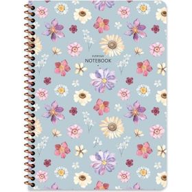 Keskin Color 16.5X22.5 Kareli Defter Çiçek 80 Yaprak