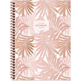 Keskin Color 16.5X22.5 Kareli La Plume Leaves - Kahve Defter