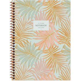 Keskin Color 16.5X22.5 Kareli La Plume Leaves - Turuncu Defter