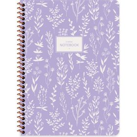 Keskin Color 16.5x22.5 Kareli Pastel Flora Mor Defter