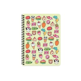 Keskin Color 16x22 cm 80 Yaprak Çizgisiz Plastik Kapak Telli 60 gr Beyaz Sayfa Defter