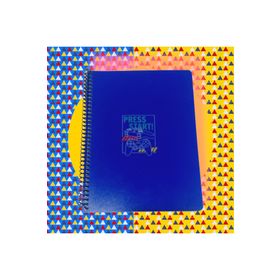 Keskin Color 16x22 cm 80 Yaprak Çizgisiz Plastik Kapak Telli 60 gr Beyaz Sayfa Defter