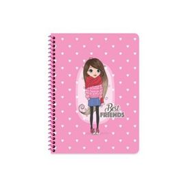 Keskin Color 16xx22 cm 60 gr Karton Kapak Çizgisiz 80 Yaprak Beyaz Telli Defter