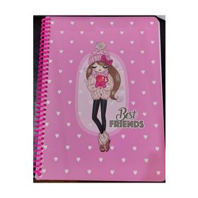 Keskin Color 16xx22 cm 60 gr Karton Kapak Çizgisiz 80 Yaprak Beyaz Telli Defter