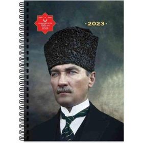Keskin Color 17*24 Atatürk Günlük Spiralli Ajanda - Başkomutan Defter