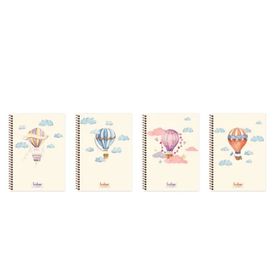 Keskin Color 17x24 80 Yp.Düz Sert Kapak La Plume Balloons Defter