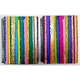 Keskin Color 17x24 cm 100 Yaprak Çizgili Spiralli Sert Kapaklı Glitter Defter