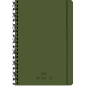 Keskin Color 17X24 Kareli Spiralli Premier Haki Defter