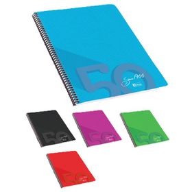 Keskin Color 19x25 Çizgili Plastik Kapak 100 Yaprak Spiralli Defter