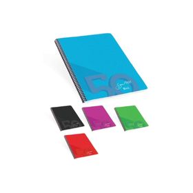 Keskin Color 19x25 Çizgili Plastik Kapak 100 Yaprak Spiralli Defter