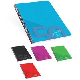 Keskin Color 19x25 Çizgili Plastik Kapak 100 Yaprak Spiralli Defter