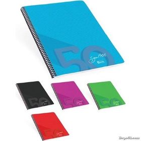 Keskin Color 19x25 Kareli Plastik Kapak 80 Yaprak Spiralli Defter