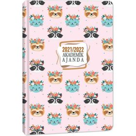 Keskin Color 2021 2022 Pets Ciltli Akademik Renkli 17x24 cm Ajanda