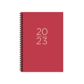 Keskin Color 2023 17x24 Kırmızı Günlük Spiralli Ajanda