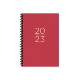 Keskin Color 2023 17x24 Kırmızı Günlük Spiralli Ajanda